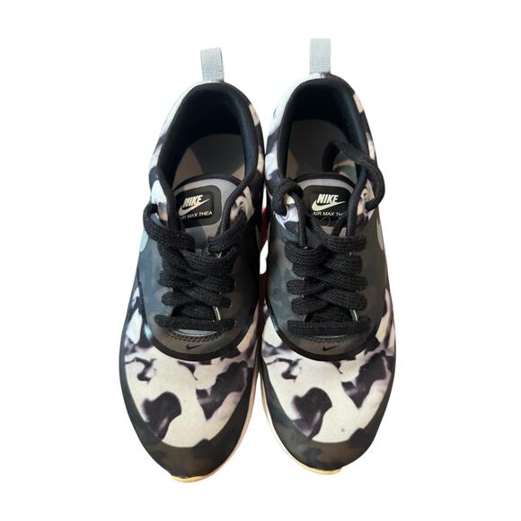 Nike Air Max Thea Camo Sneakers Women’s 7 Black Gray Athletic Running Shoes - Picture 4 of 12
